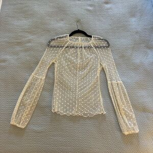 Elegant Sheer White Blouse